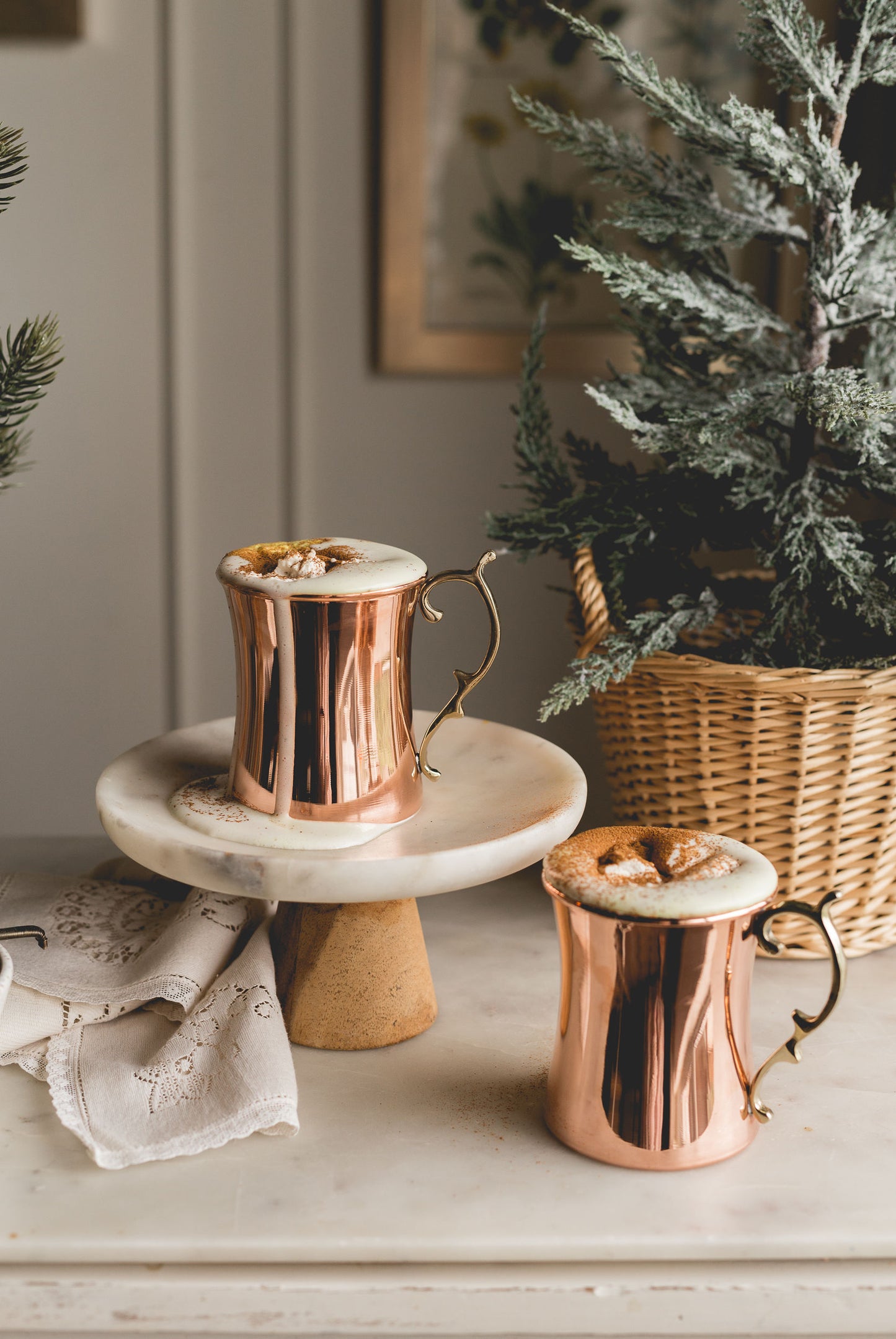 Vintage Inspired Cocktail Mugs (Set of 2 or 4)