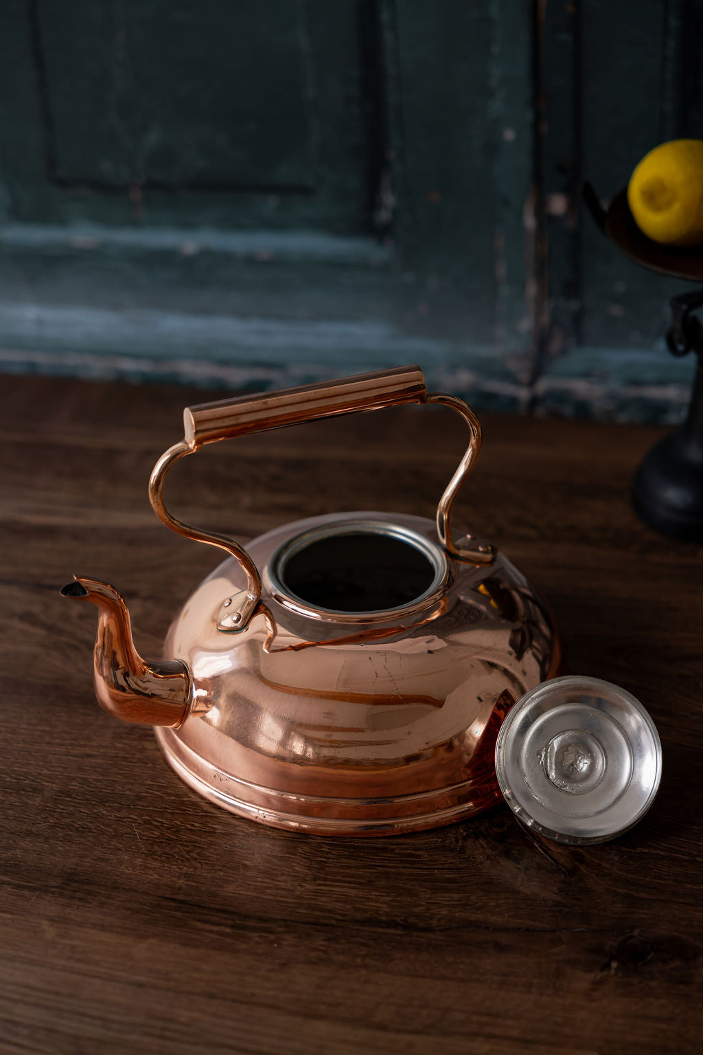 Rare Antique English Copper Picnic Kettle, c.1850
