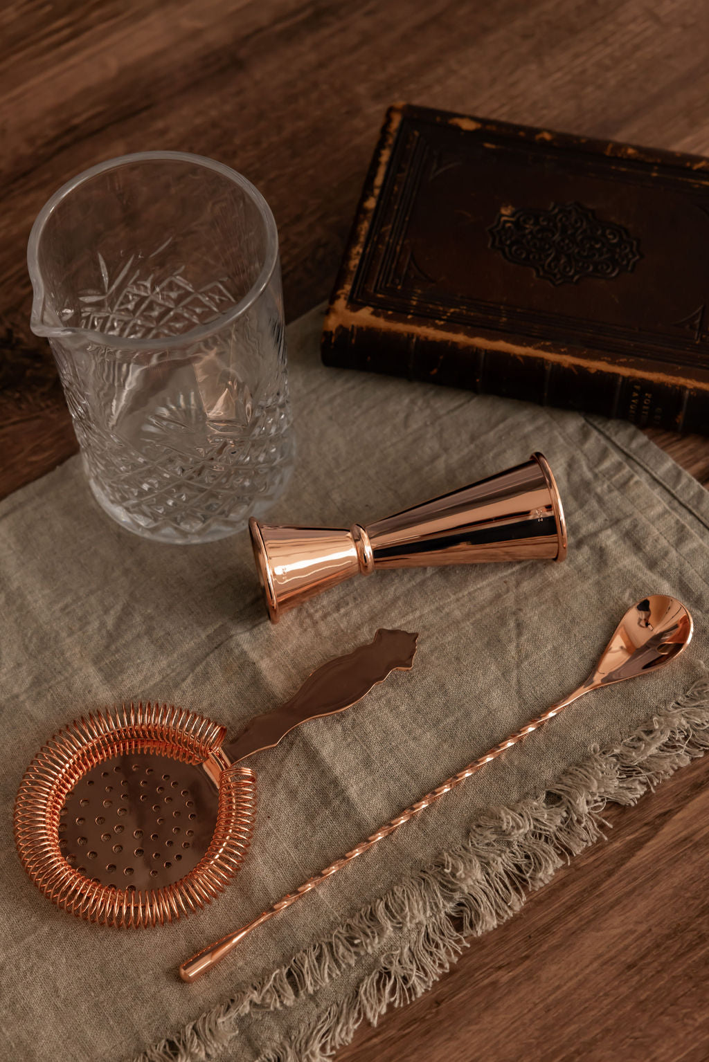 CMK Vintage Inspired Glass Barware Set