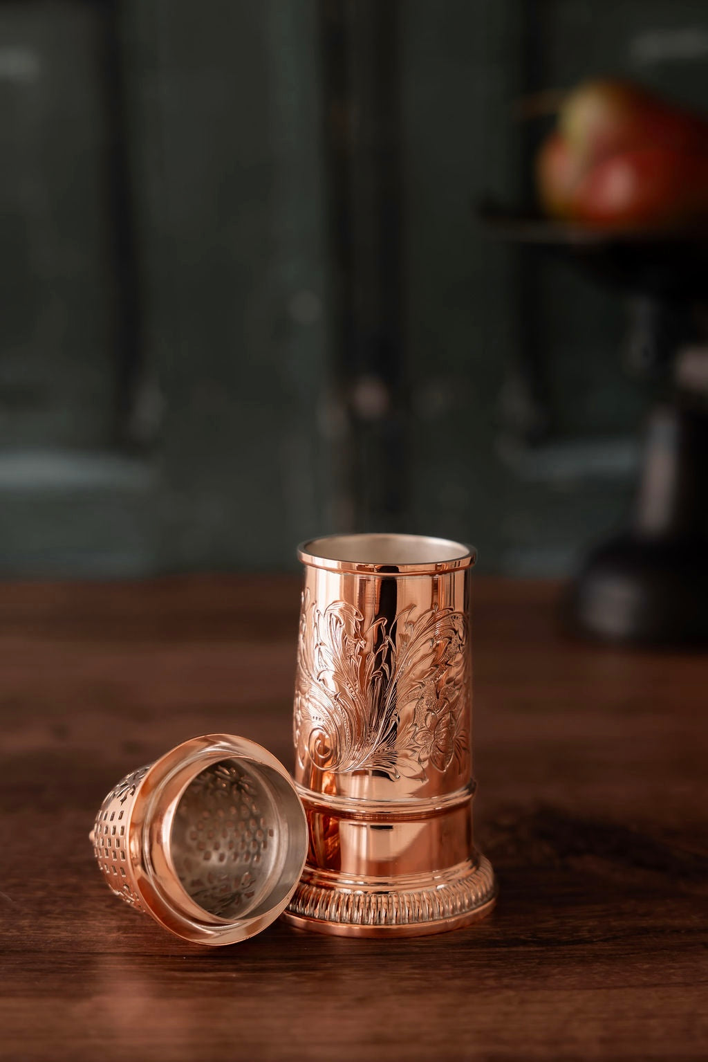 Antique English Engraved Sugar Dredger (Muffineer) | Barker Ellis | Late 19th Century | 6.5”