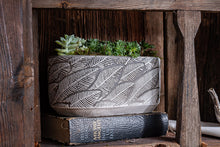  Handmade Gray Patterned Concrete Pot