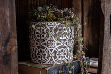  Handmade Gray Patterned Concrete Pot