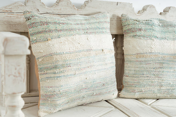 20" Hand Loomed Turkish Pillow Covers- a Pair
