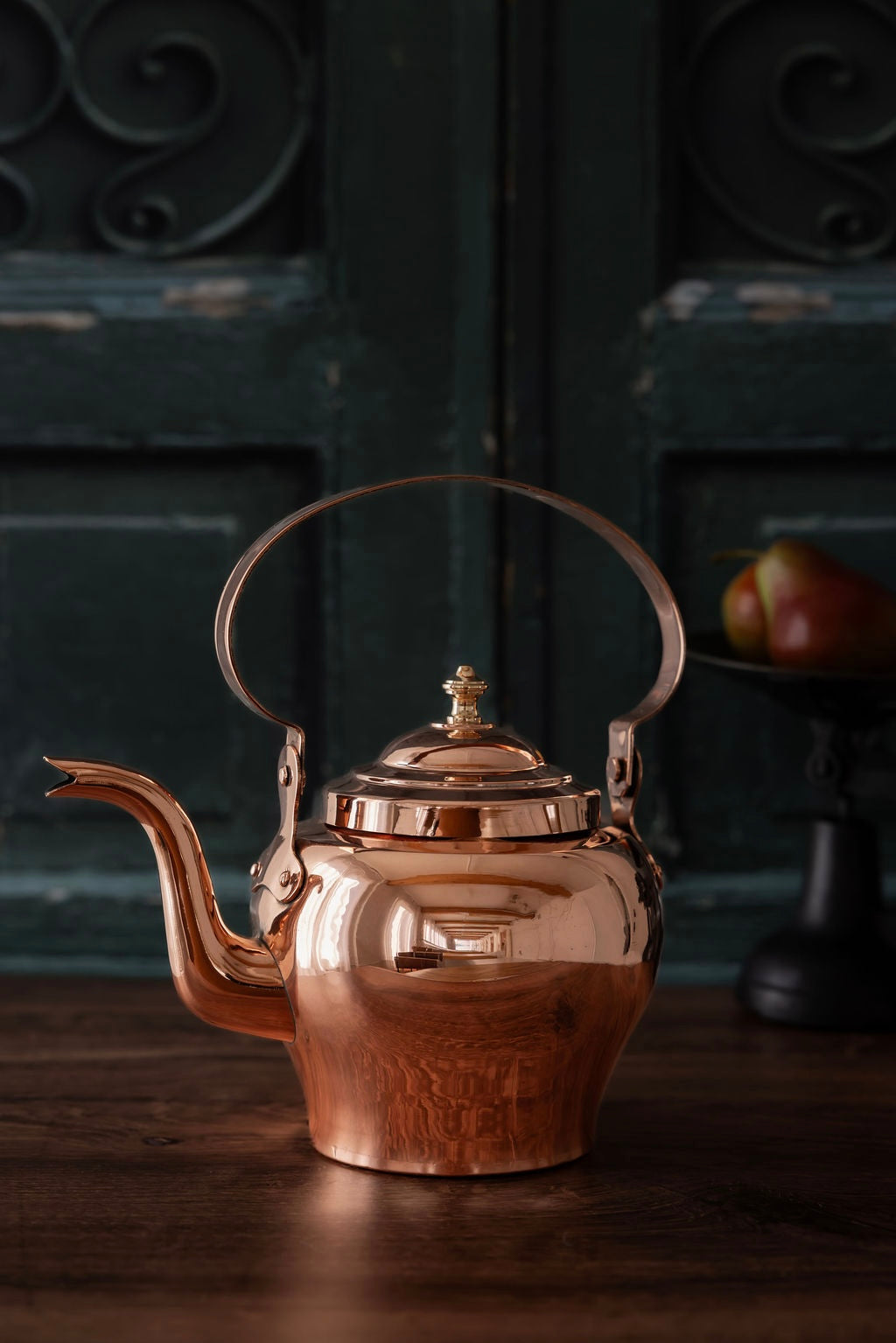Antique French Copper Tea Kettle | Late 19th Century | No. 2 Capacity
