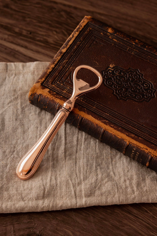 Vintage Copper Bottle Opener English Barware, 5.5”