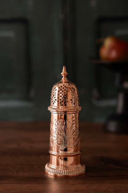 Antique English Engraved Sugar Dredger (Muffineer) | Barker Ellis | Late 19th Century | 6.5”