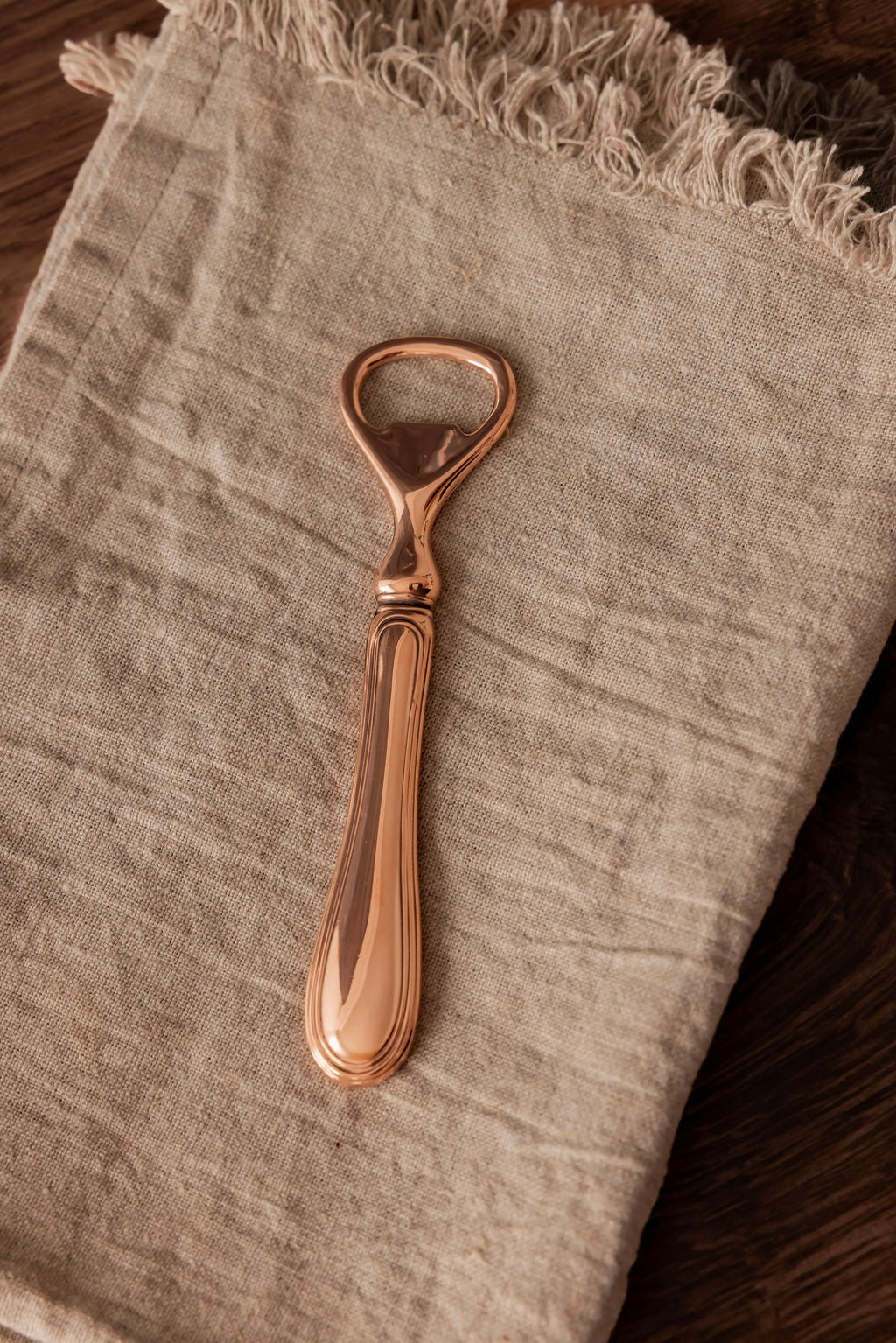 Vintage Copper Bottle Opener English Barware, 5.5”