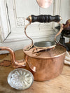 Antique English Tea Kettle W/ Embossed Lid C.1880