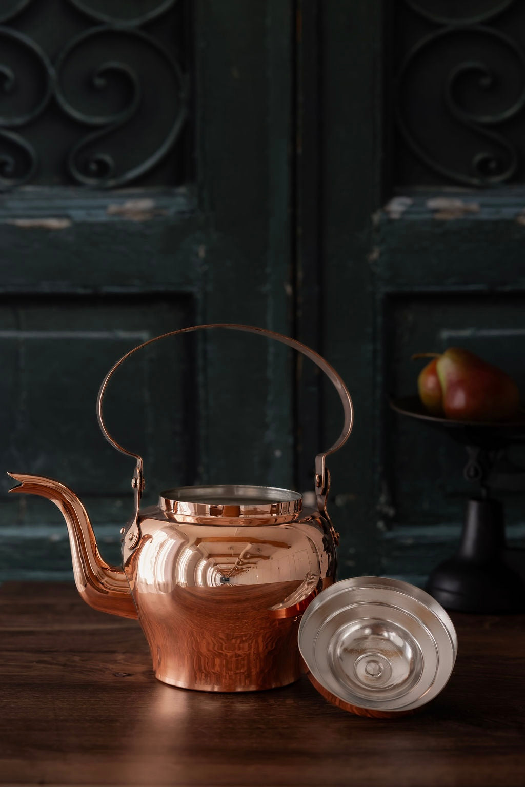 Antique French Copper Tea Kettle | Late 19th Century | No. 2 Capacity
