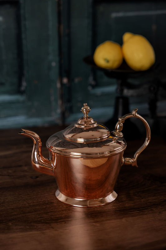 Antique English Copper Fancy Teapot – by William Soutter — C.1800