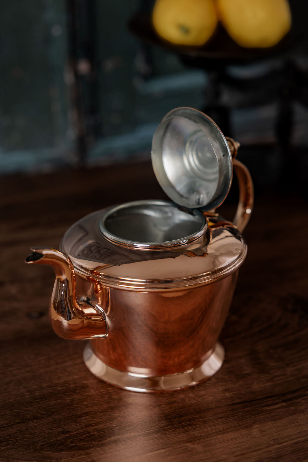 Antique English Copper Fancy Teapot – by William Soutter — C.1800