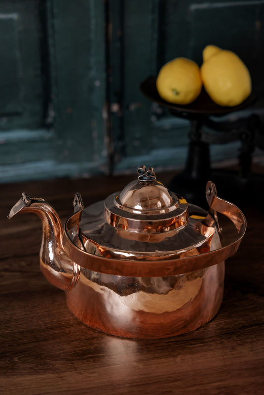 Antique Georgian Handcrafted Bellied Tea Kettle — C.1800