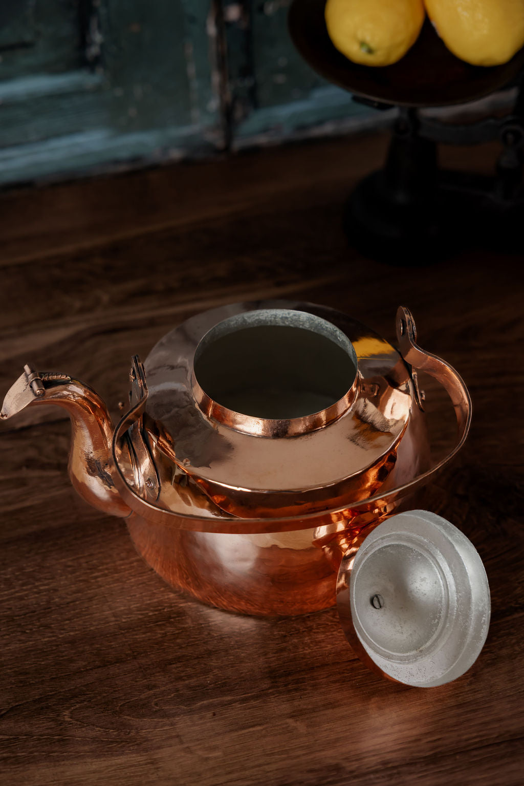 Antique Georgian Handcrafted Bellied Tea Kettle — C.1800