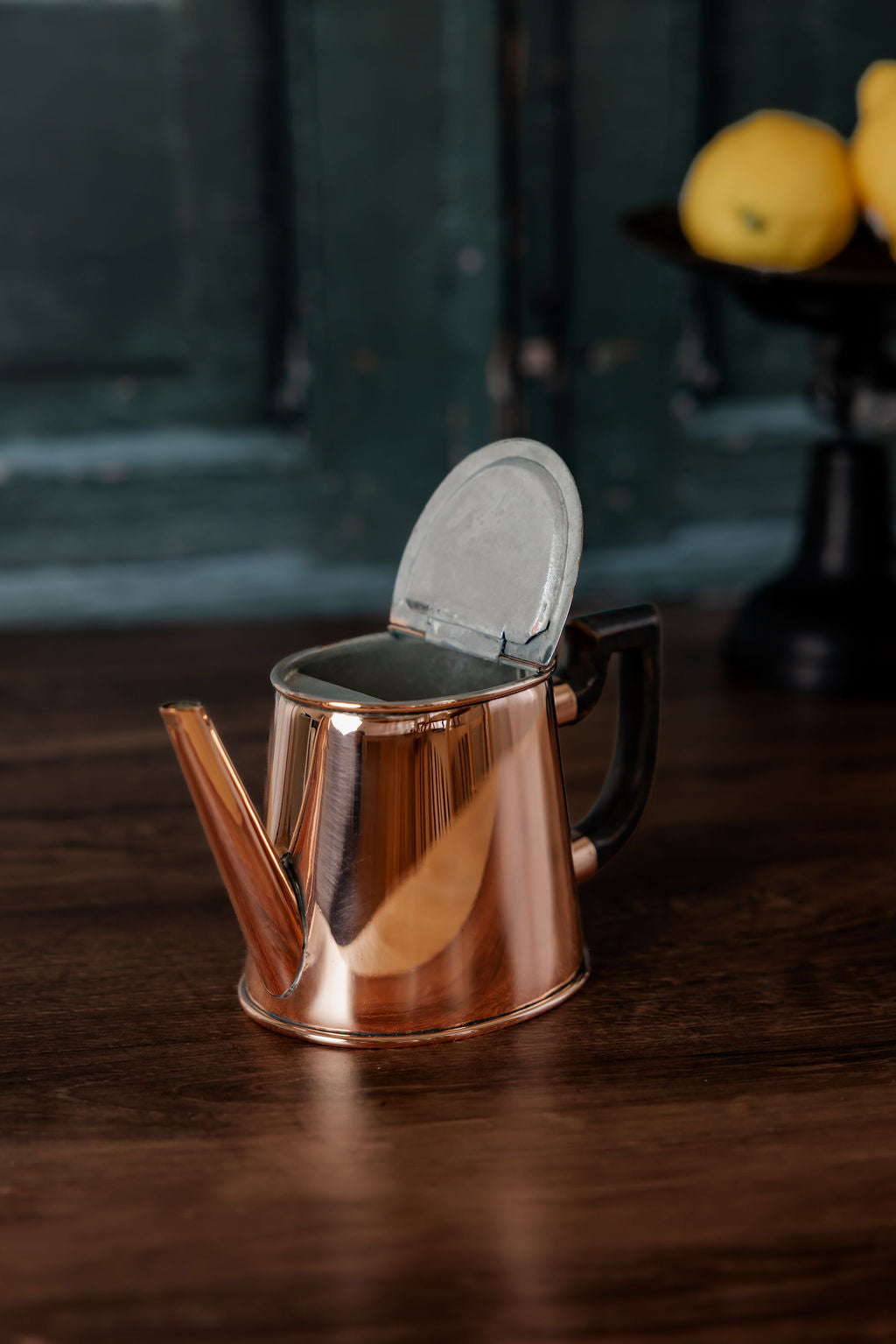 Antique English Petite Copper Teapot — by William Soutter - C.1880