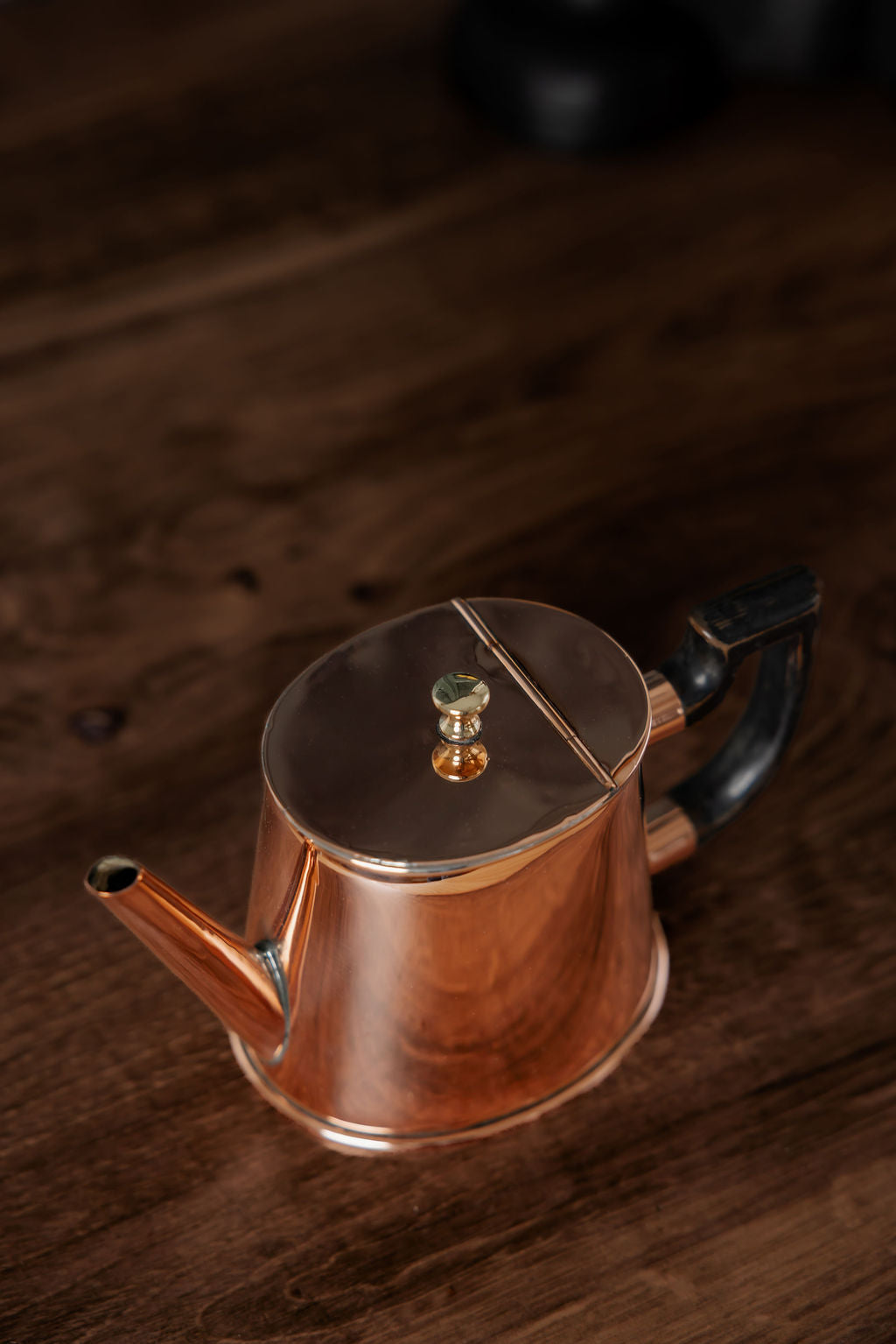 Antique English Petite Copper Teapot — by William Soutter - C.1880