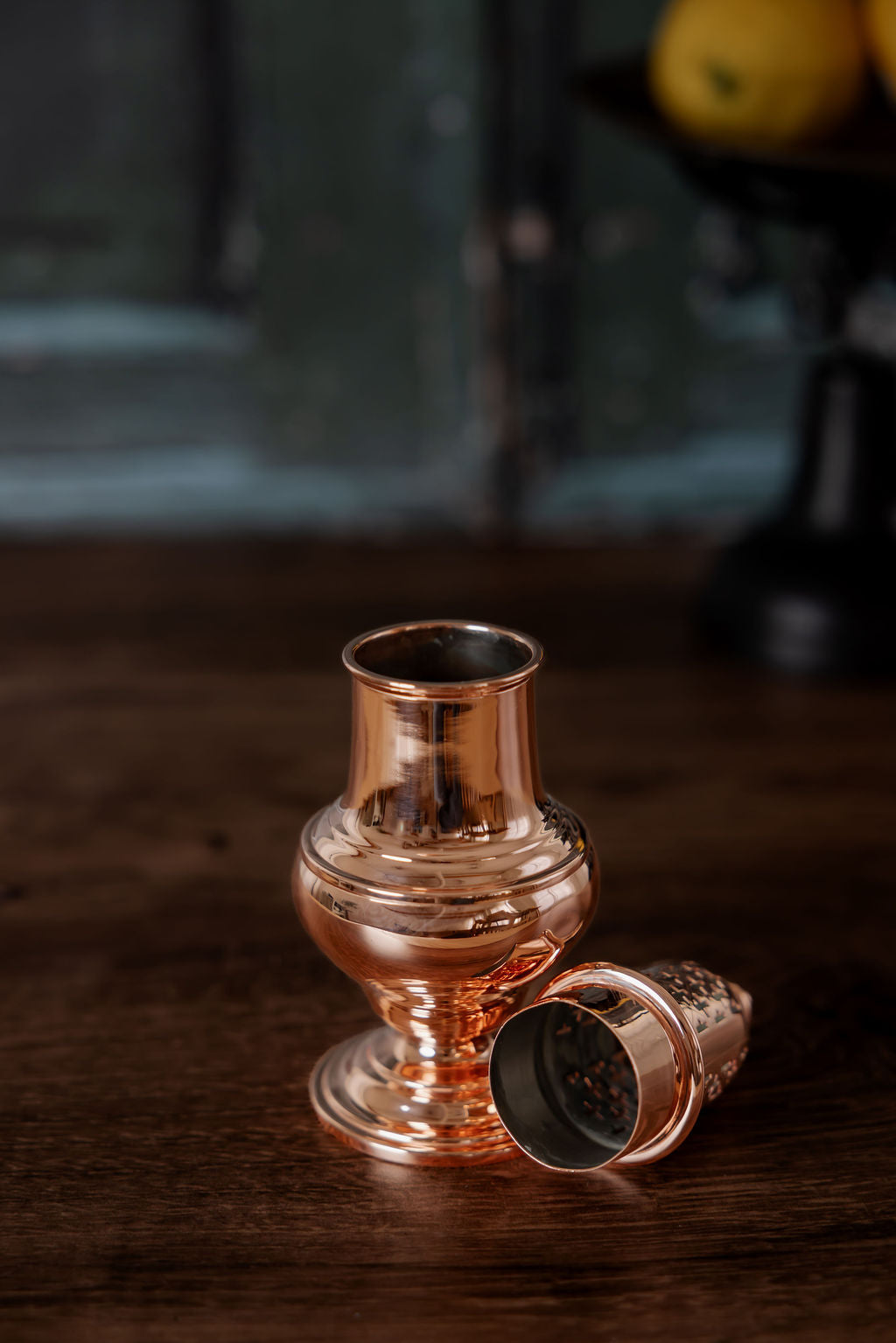 Antique English Copper Muffineer — C.1800