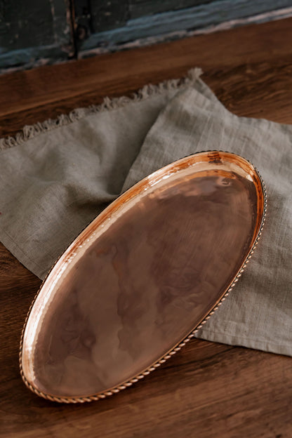 Antique Hugh Wallis Copper Tray — C.1880