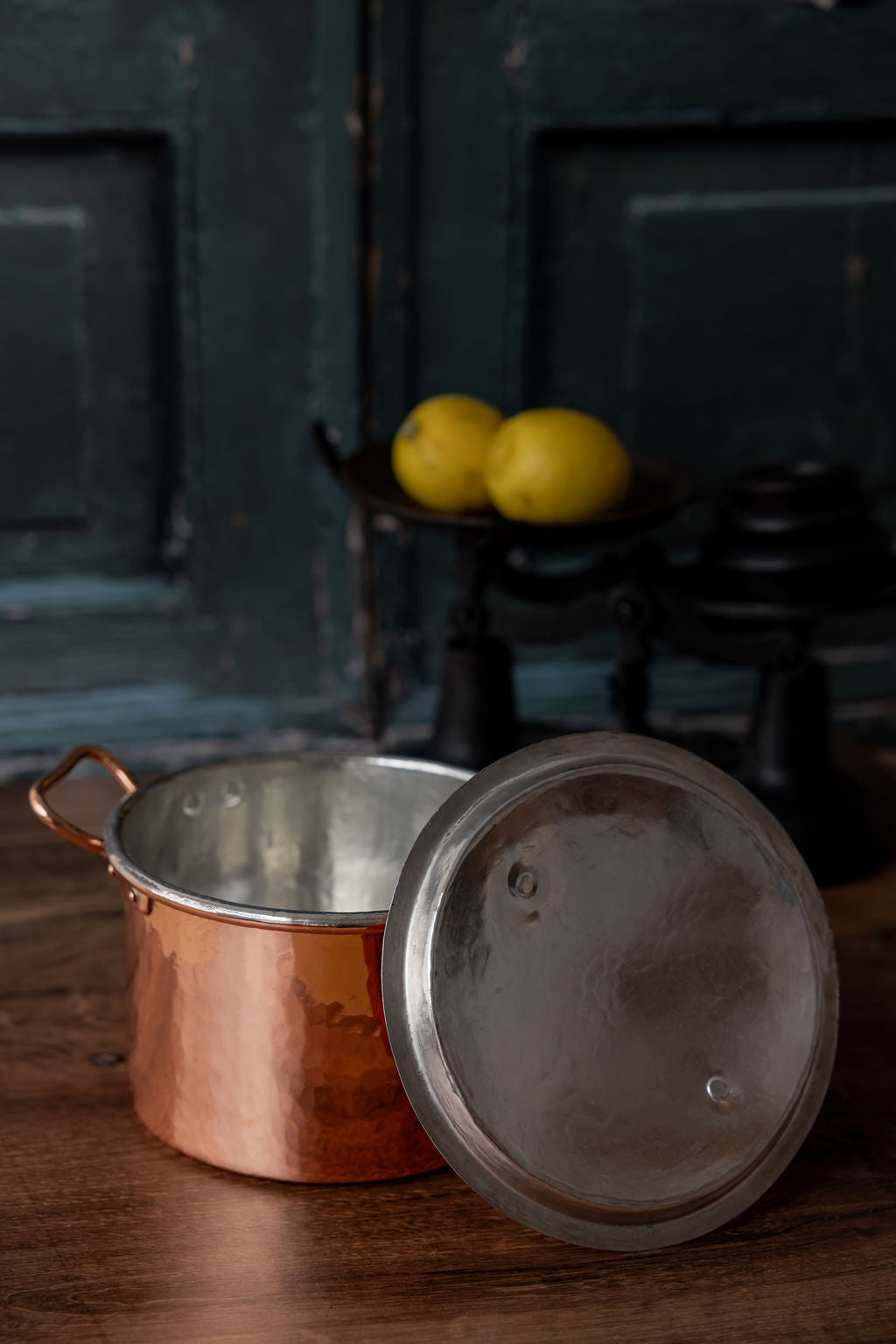 Antique French Copper Baking Dish with Hand-Cut Handles, c.1880