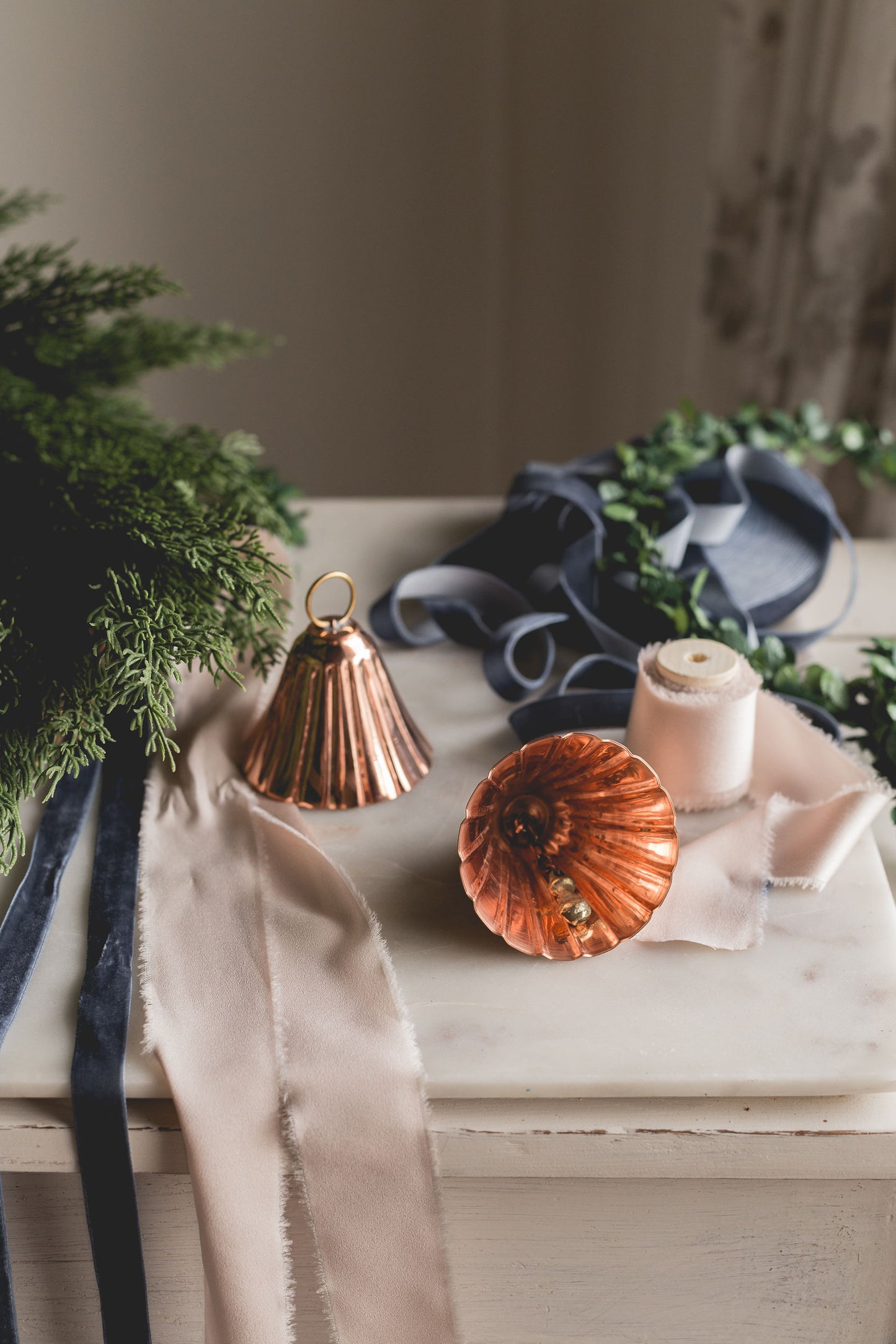 CMK Copper Bell Ornaments (Set of 2 or 4)