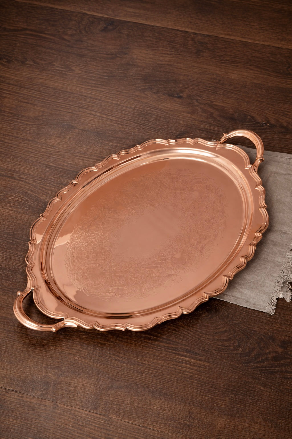 Antique Reed & Barton “Provincial” Oversized Serving Tray | Early–Mid 20th Century | 27.5” L