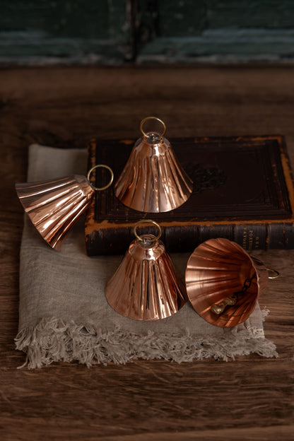 CMK Copper Bell Ornaments (Set of 2 or 4)