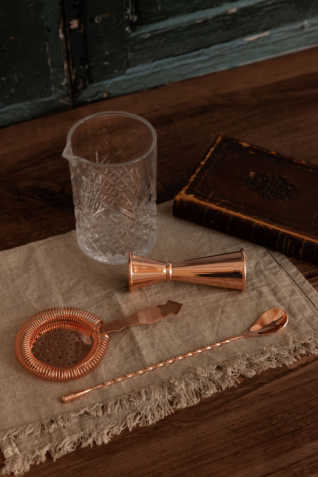 CMK Vintage Inspired Glass Barware Set