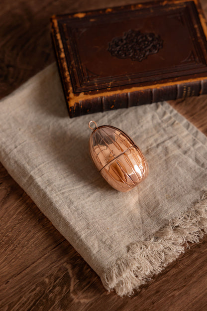 CMK Vintage Inspired Copper Handmade Egg Ornaments (Set of 2 or 4)