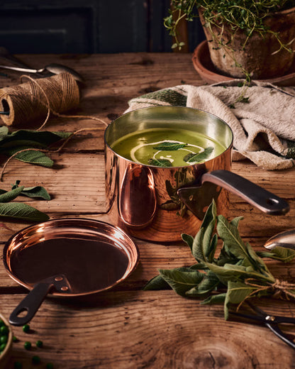 Antique English Saucepan with Engraved handle , C.1860