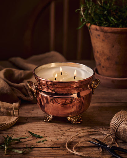 CMK Vintage French Inspired Grapefruit Mint Jardinière Candle