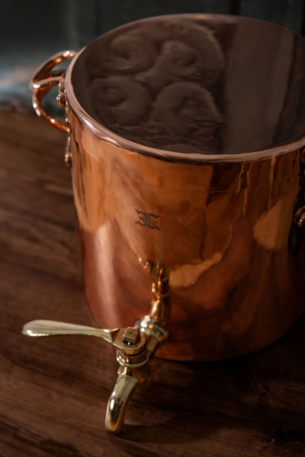 Antique English Stockpot With Pouring Spout, C.1850