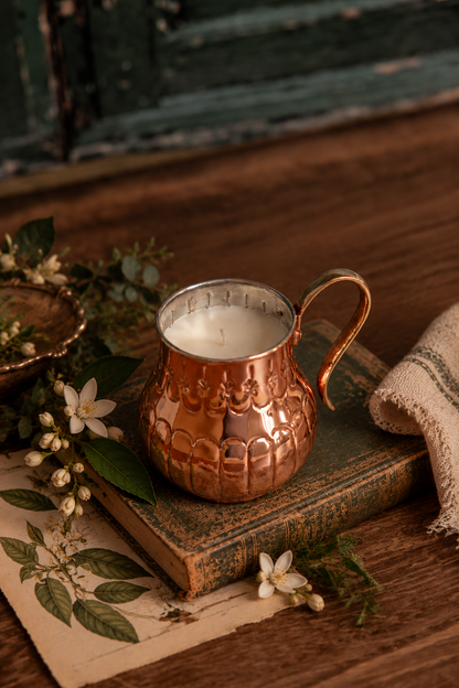 CMK Vintage French-Inspired Copper Jug Candle — NEW SCENT: GRAPEFRUIT MINT